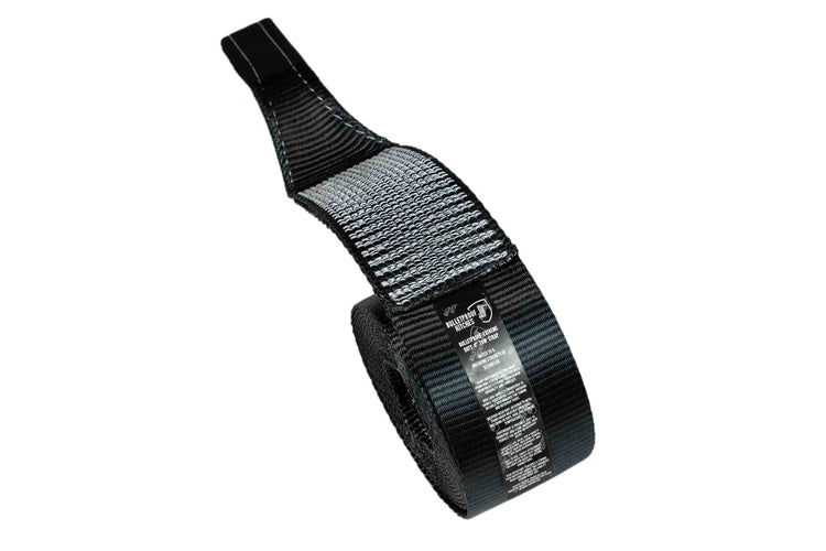 BulletProof Extreme Duty 4" Tow Strap - Branded Black