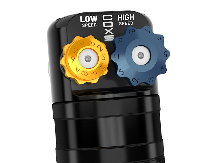 ICON 2021-2024 Ford F-150 4WD, 2.75-3.5" Lift, Front, V.S. 2.5 Series Coilover Kit, Remote Reservoir w/ CDXS, Pair