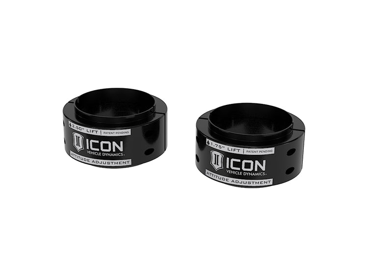 ICON Alloys 2021-2025 Ford F-150 Raptor, .5-2.5" Lift, Front, Attitude Adjustment Collar Leveling Kit