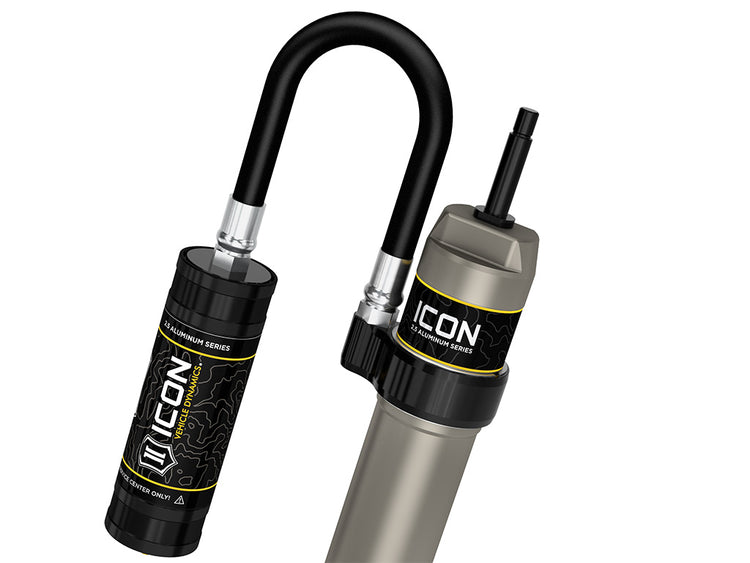 ICON 2014-2026 Ram 2500/2013-2026 Ram 3500, 2.5” Lift, Front, V.S. 2.5 Aluminum Series Shock Absorbers, Remote Reservoir, Pair