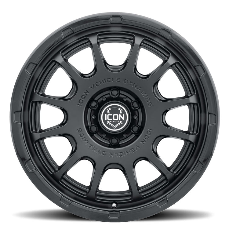 ICON Alloys Rancho, Double Black, 20 x 9 / 6 x 135, 16mm Offset, 5.625" BS