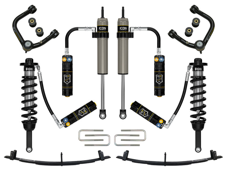 ICON 2005-2015 Toyota Tacoma 0-3.5" Lift/2016-2023 Tacoma 0-2.75" Lift, Stage 6 Suspension System, Tubular, CDCV