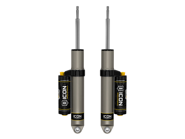 ICON 2014-2026 Ram 2500, 0" Lift Coil/3" Lift Air Ride, Rear, V.S. 2.5 Aluminum Series Shock Absorbers, Piggyback Reservoir w/ CDCV, Pair