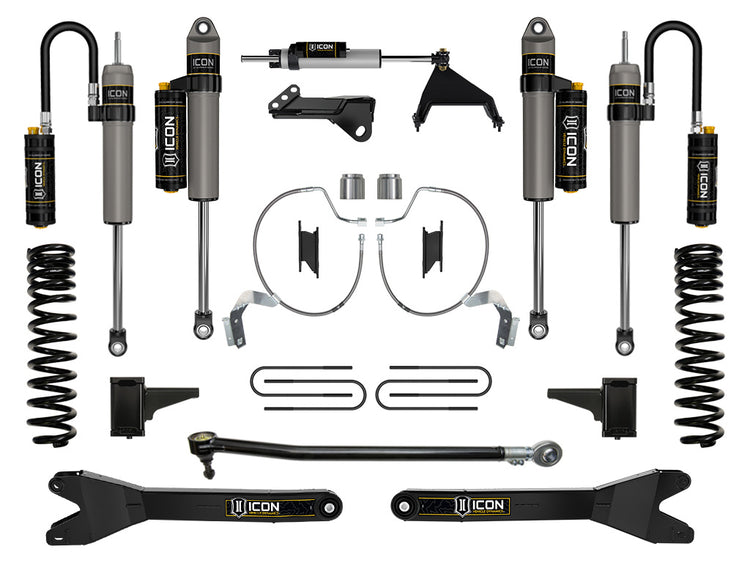 ICON 2023-2026 Ford F-250/F-350 Super Duty 4WD, Gas, 4.5" Lift, Stage 5 Suspension System w/ Radius Arms