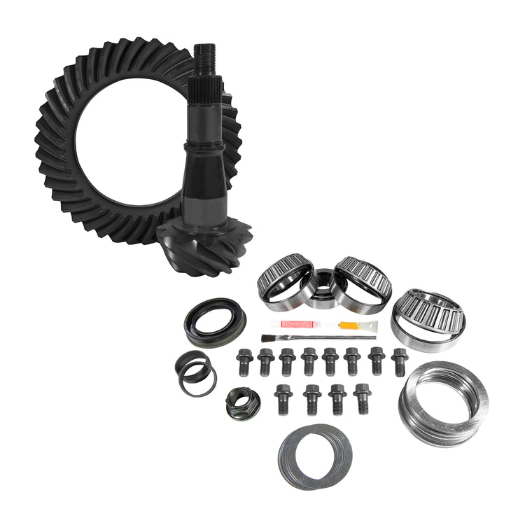 9.5" GM 3.73 Rear Ring & Pinion, Install Kit, Axle Bearings & Seals