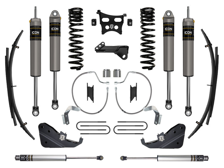 ICON 2023-2026 Ford F-250/F-350 Super Duty 4WD, Gas, 4.5" Lift, Stage 3 Suspension System w/ Expansion Packs