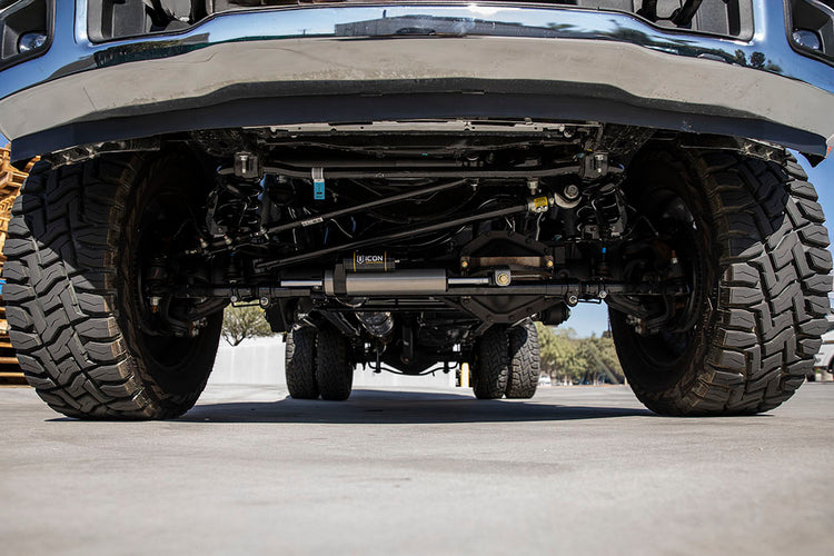 ICON 2005-2024 Ford F-450/F-550 Super Duty, 2.5 Piggyback Centerline Steering Stabilizer Kit