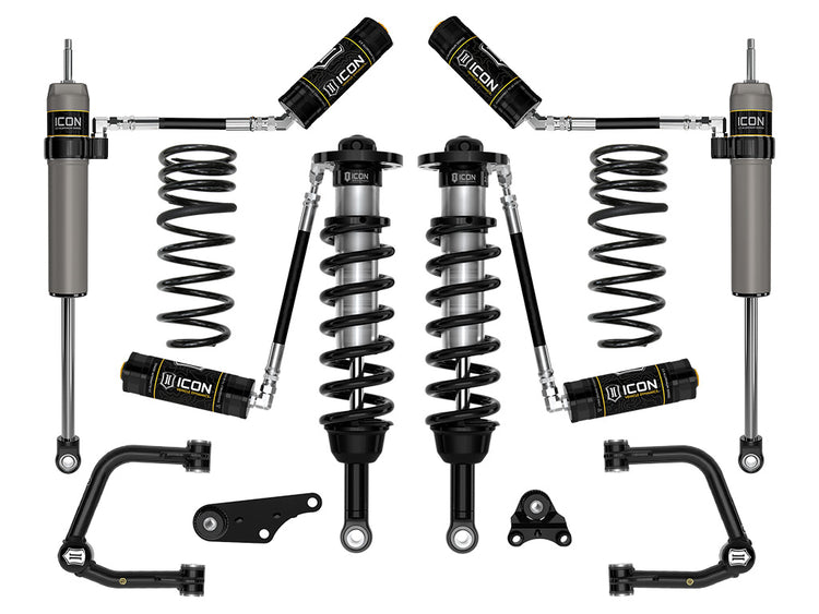 ICON 2024-2026 Toyota Tacoma 1.25-3" Lift, Stage 4 Suspension System, Tubular, Overland Rear Springs