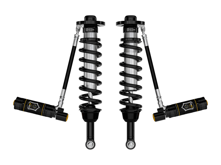 ICON 2021-2024 Ford F-150 4WD/Tremor, 3.5-4.5"/2.5-3" Lift, Front, V.S. 2.5 Series Coilovers, Remote Reservoir w/ CDEV, Pair
