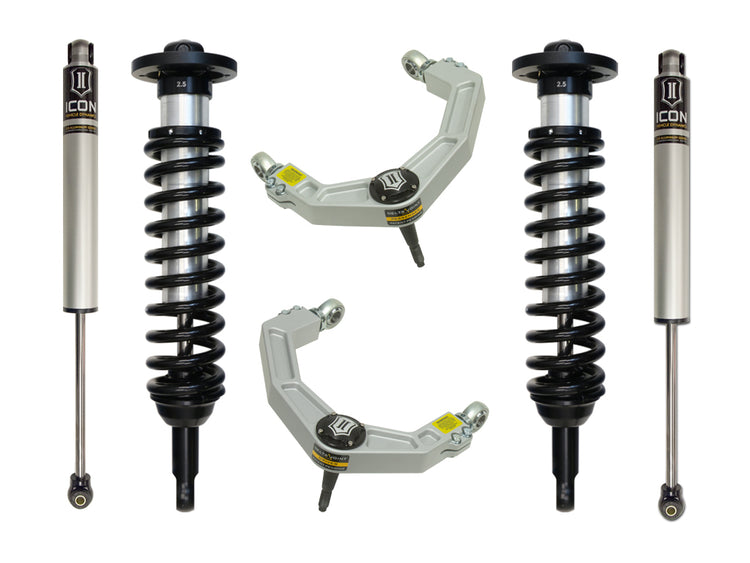 ICON 2009-2013 Ford F-150 4WD, 0-2.63" Lift, Stage 2 Suspension System, Billet