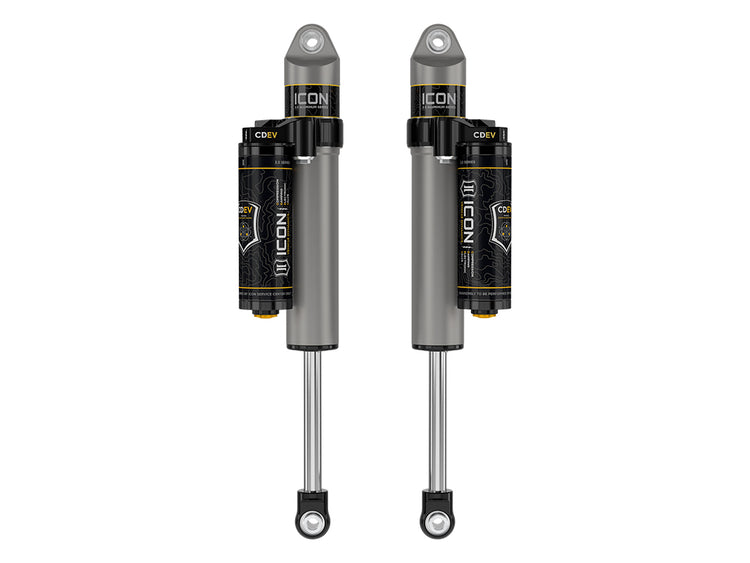 ICON 2023-2026 GMC Canyon/Chevrolet Colorado, 0-1” Lift, Rear, V.S. 2.5 Aluminum Series Shock Absorbers, Piggyback Reservoir w/ CDEV, Pair