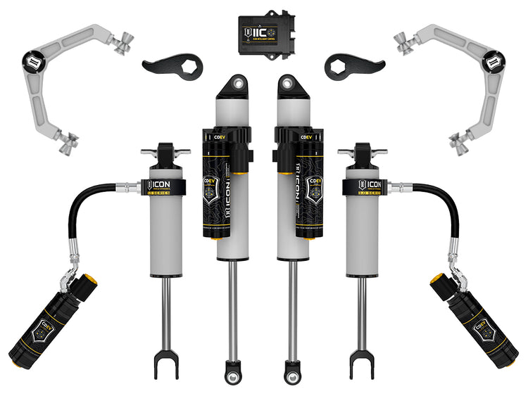 ICON 2020-2026 Chevrolet Silverado/GMC Sierra 2500/3500 HD, 2-3.5" Lift, Stage 3 3.0 Suspension System, Billet