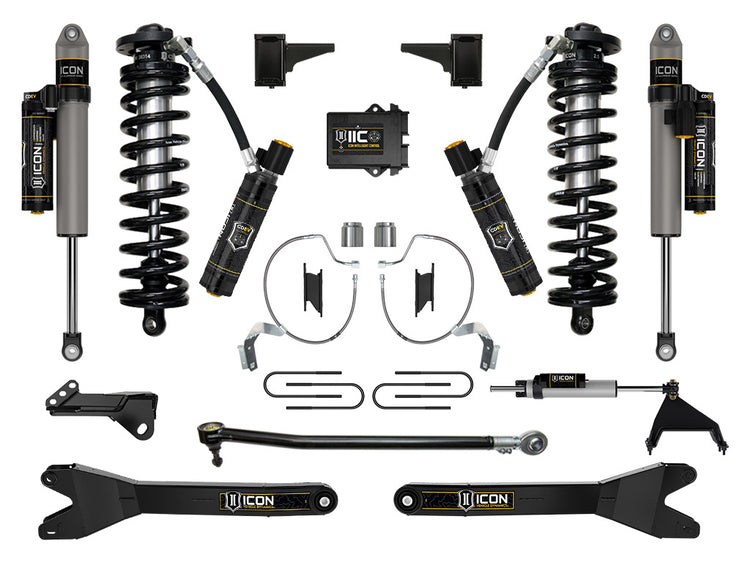 ICON 2023-2026 Ford F-250/F-350 Super Duty 4WD, 4-5.5" Lift, Stage 8 Coilover Conversion System w/ Radius Arms