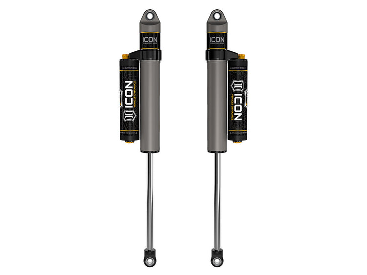 ICON 1999-2025 Ford F-250/F-350 Super Duty, 3-6” Lift, Rear, V.S. 2.5 Aluminum Series Shock Absorbers, Piggyback Reservoir w/ CDCV, Pair