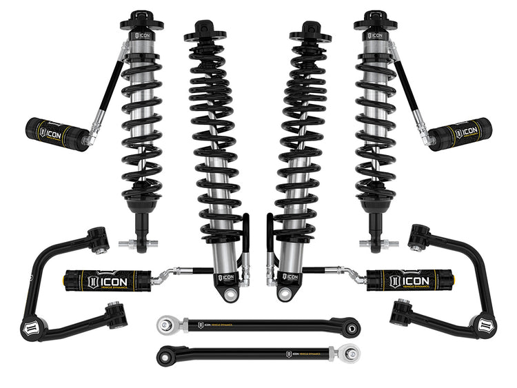 ICON 2021-2026 Ford Bronco, Non-Sasquatch, 3-4" Lift, Stage 5 Suspension System, Tubular, Heavy Rate Rear Springs