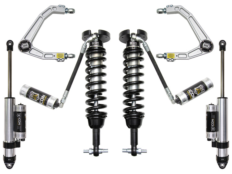 ICON 2019-2026 Chevrolet Silverado 1500/GMC Sierra 1500, 1.5-3.5" Lift, Stage 4 Suspension System, Billet
