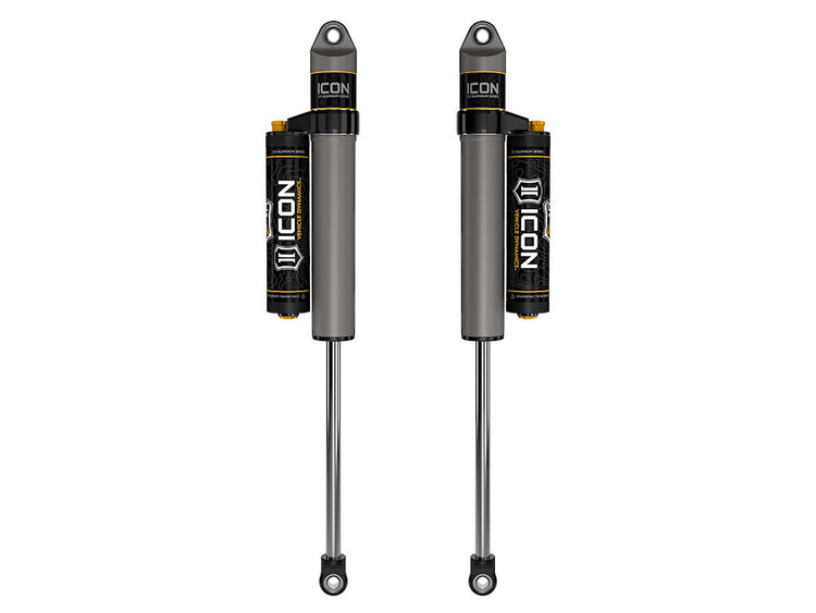 ICON 1999-2025 Ford F-250/F-350 Super Duty, 3-6” Lift, Rear, V.S. 2.5 Aluminum Series Shock Absorbers, Piggyback Reservoir w/ CDCV, Pair