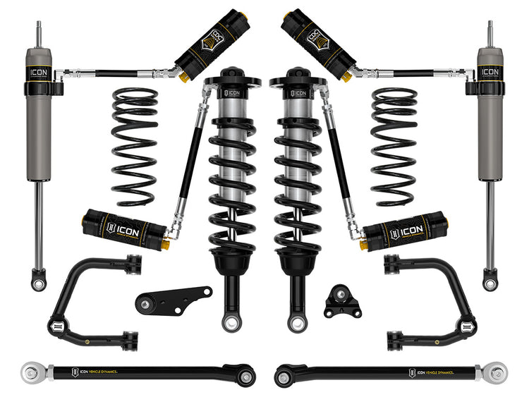ICON 2024-2026 Toyota Tacoma 1.25-3" Lift, Stage 8 Suspension System, Tubular, Triple Rate Rear Springs