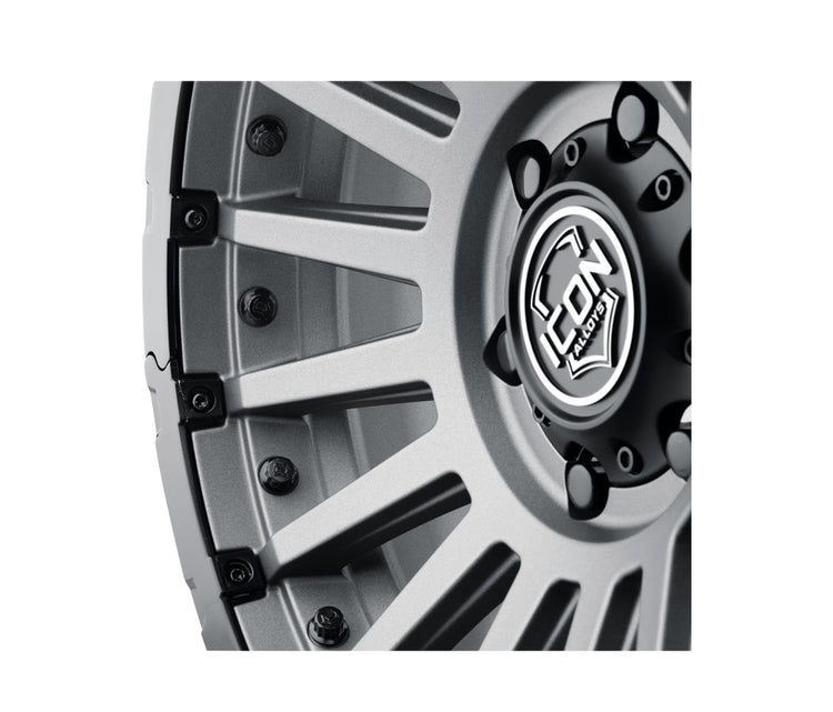 ICON Alloys Hulse, Silver Machined, 18 x 9 / 8 x 180, 12mm Offset, 5.5" BS