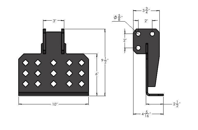 Bulletproof Hitch Folding Step Attachment