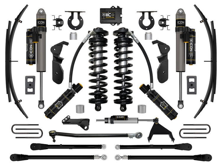 ICON 2023-2026 Ford F-250/F-350 Super Duty 4WD, 2.5-3" Lift, Stage 6 Coilover Conversion System with 4-Link and Expansion Packs