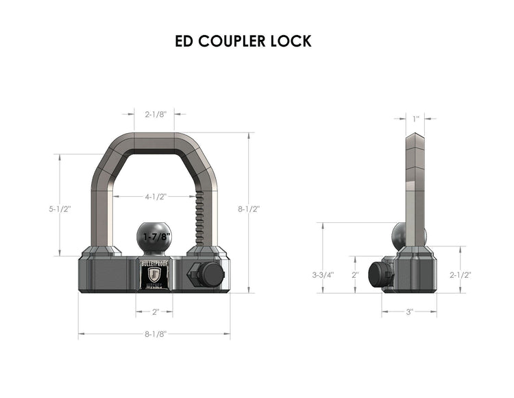 BulletProof Extreme Duty Coupler Lock