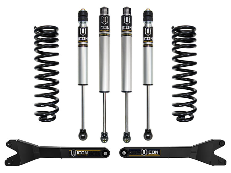 ICON 2023-2026 Ford F-250/F-350/F-450 Super Duty 4WD, Gas, 2.5" Lift, Stage 1 Suspension System w/ Radius Arms