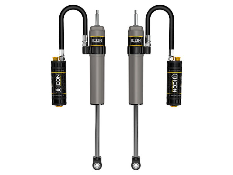 ICON 2022-2026 Toyota Tundra 0-1.5” Lift/2023-2026 Sequoia 0-4" Lift, Rear, V.S. 2.5 Aluminum Series Shock Absorbers, Remote Reservoir w/ CDCV, Pair