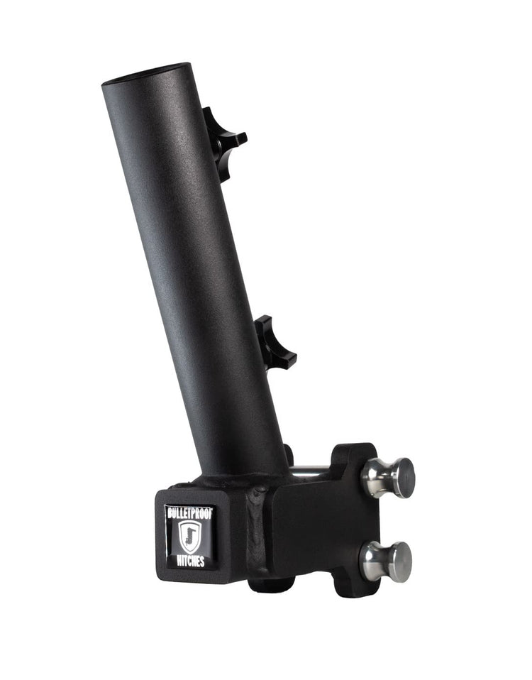 BulletProof Hitches - Trailer Hitch Flag Pole Holder - Flag Holder for Truck, RV, & SUV - Solid Steel, Corrosion Resistant, Black Powder Coat