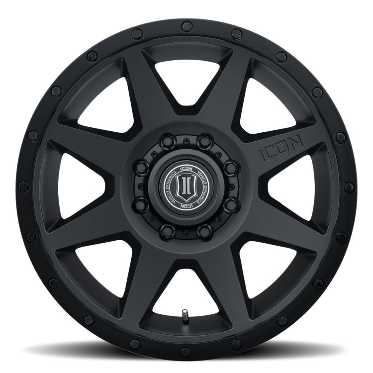 ICON Alloys Rebound, Double Black, 20 x 9 / 8 x 6.5, 12mm Offset, 5.5" BS