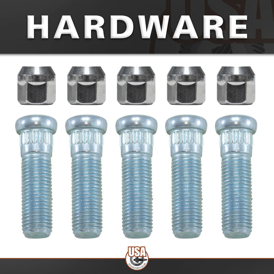 Rear Axle Kit Fits GM 8.5" Diff 30 Spline 5 Lug 31-1/2" Long