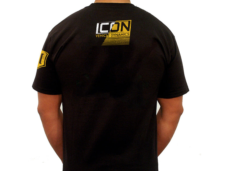 ICON Strikeout-Logo Tee – Black, Large