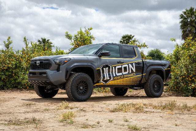 ICON 2024-2025 Toyota Tacoma, 0-1” Lift, Rear, V.S. 2.5 Aluminum Series Shock Absorbers, Remote Reservoir w/ CDXS, Pair