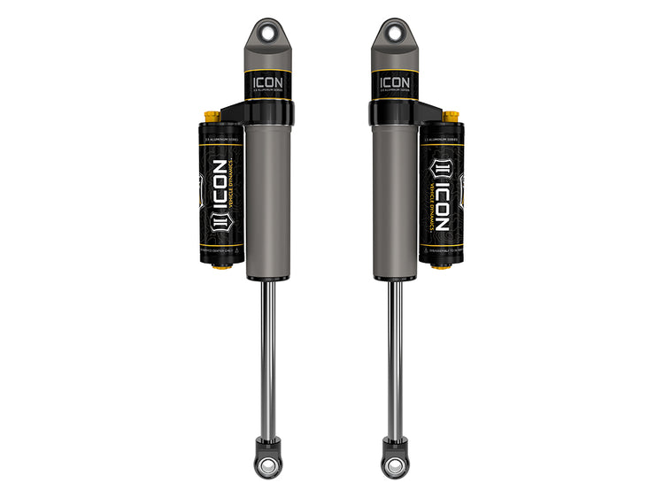 ICON 2023-2026 GMC Canyon/Chevrolet Colorado, 0-1” Lift, Rear, V.S. 2.5 Aluminum Series Shock Absorbers, Piggyback Reservoir w/ CDCV, Pair