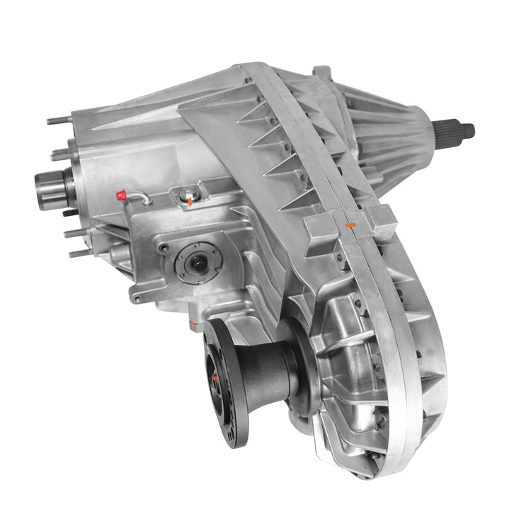 Remanufactured NP273 Transfer Case, Upgraded Heavy Duty Replacement, 2007-12 Dodge Ram 3500, Manual Transmission or 6.7L Diesel With Automatic Transmission, Bolt On Rear Yoke, Splined Shift Shaft