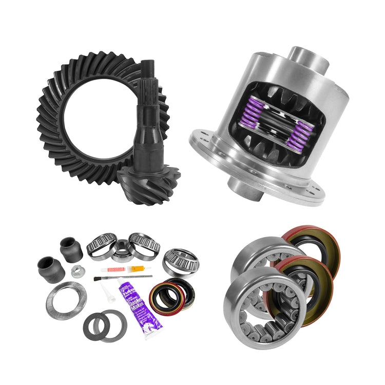 9.75" Ford 3.73 Rear Ring & Pinion, Install Kit, 34spl Posi, 2.99" Axle Bearing