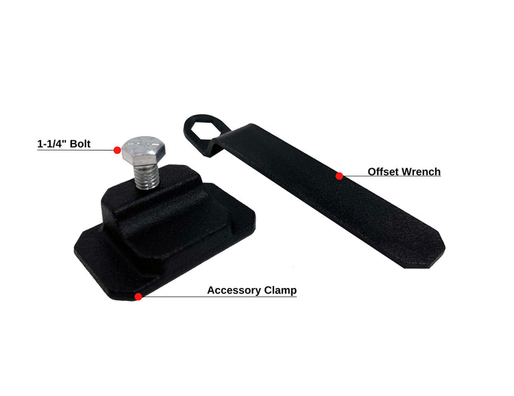 BulletProof Hitches - Accessory Hitch Clamp - Anti Rattle Hitch Clamp for Accessories - Solid Steel, Corrosion Resistant, Black Powder Coat