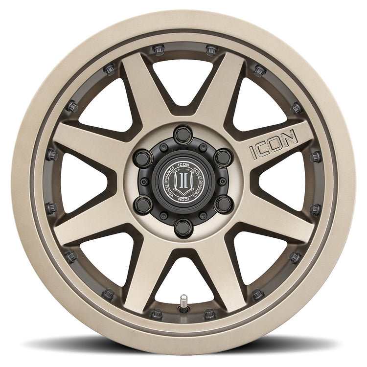 ICON Alloys Rebound PRO, Bronze, 17 x 8.5 / 5 x 5.5, 0mm Offset, 4.75" BS, 108mm Hub Bore