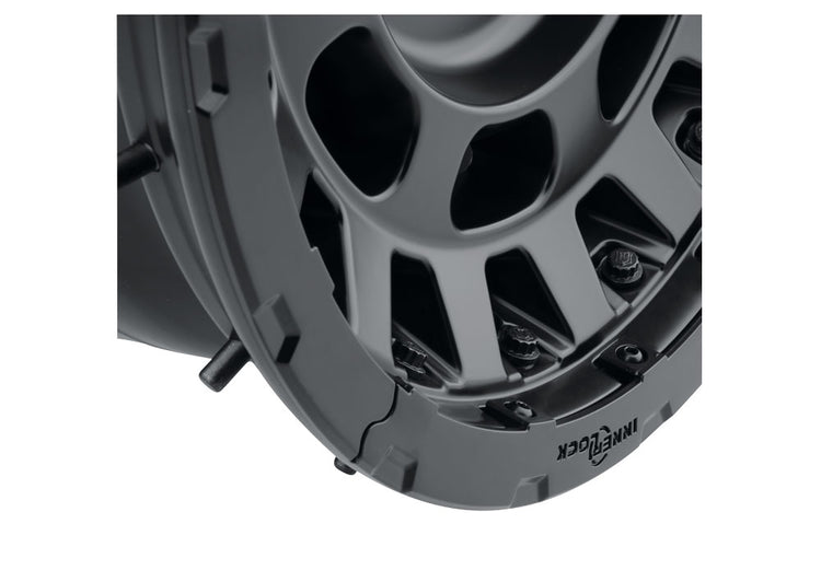 ICON Alloys Hammer Pro, Satin Black, 17 x 8.5 / 6 x 5.5, 25mm Offset, 5.75" BS