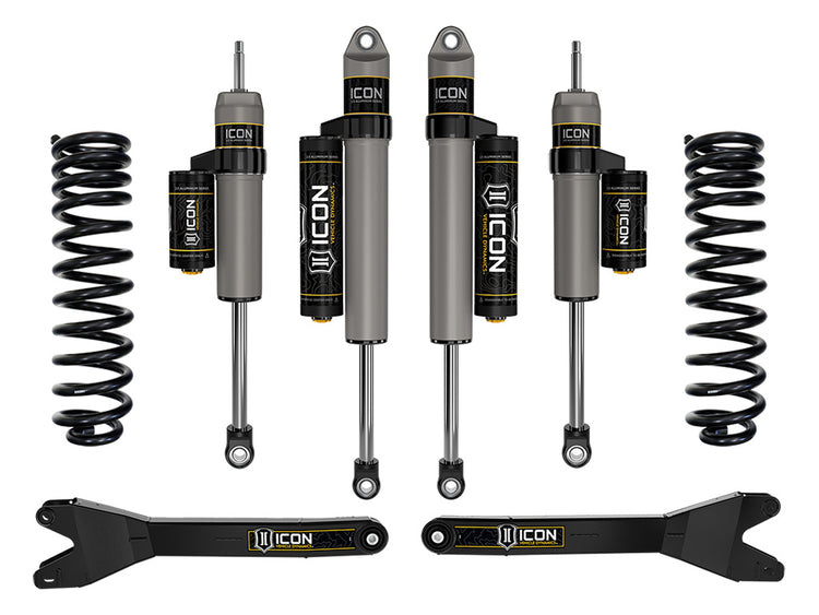 ICON 2023-2026 Ford F-250/F-350/F-450 Super Duty 4WD, Gas, 2.5" Lift, Stage 2 Suspension System w/ Radius Arms