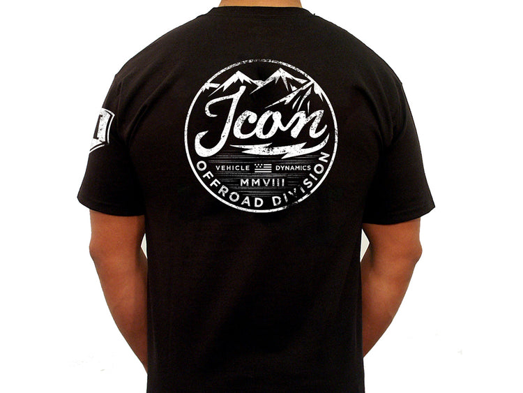 ICON Vintage-Logo Tee – Black, Large