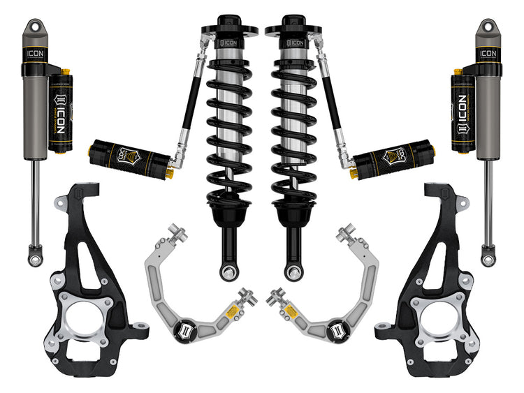 ICON 2021-2025 Ford F-150 4WD, 3.5-4.5" Lift, Stage 4 Suspension System, Billet, CDCV