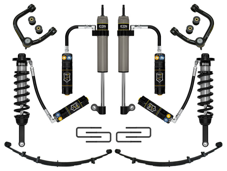 ICON 2005-2015 Toyota Tacoma 0-3.5" Lift/2016-2023 Tacoma 0-2.75" Lift, Stage 9 Suspension System, Tubular, CDXS