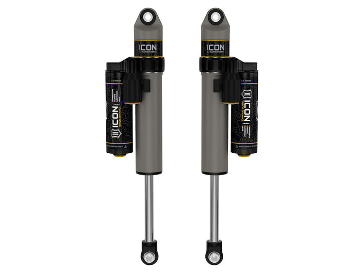 ICON 2020-2026 Chevrolet Silverado/GMC Sierra 2500/3500 HD, 0-1.5” Lift, Rear, V.S. 2.5 Aluminum Series Shock Absorbers, Piggyback Reservoir w/ CDEV, Pair