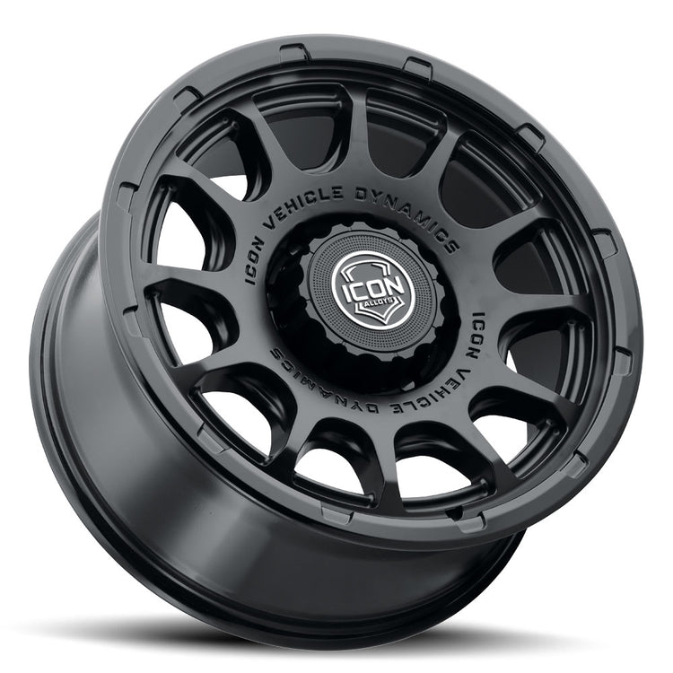 ICON Alloys Rancho, Double Black, 20 x 9 / 8 x 170, 6mm Offset, 5.25" Backspace