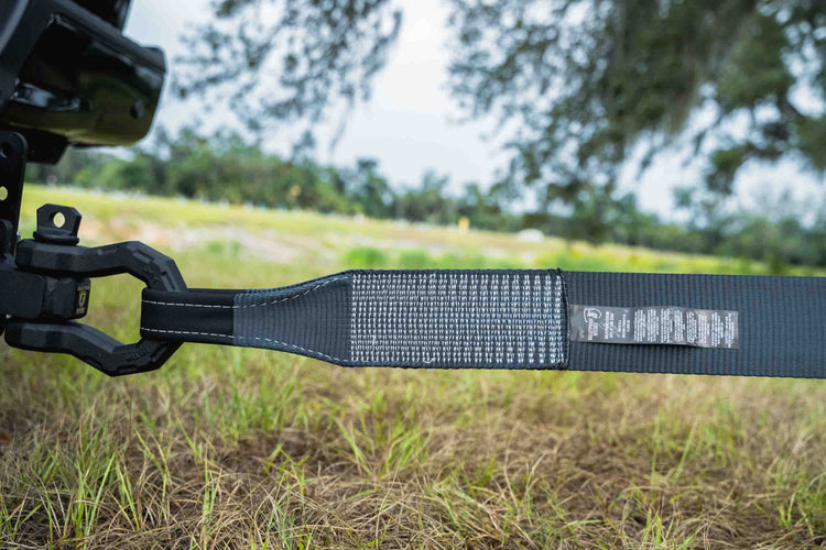 BulletProof Extreme Duty 4" Tow Strap - Branded Black