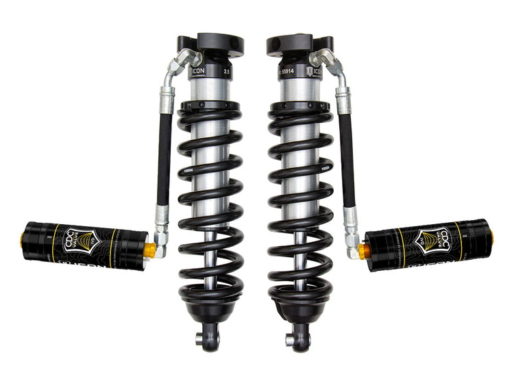 ICON 1996-2004 Toyota Tacoma, 0-3" Lift, Front,V.S. 2.5 Series Coilover Kit, Extended Travel, Remote Reservoir w/ CDCV, 700 lbs/in Spring Rate