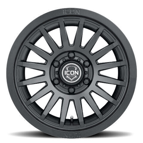 ICON Alloys Hulse, Double Black, 18 x 9 / 6 x 135, 6mm Offset, 5.25" BS