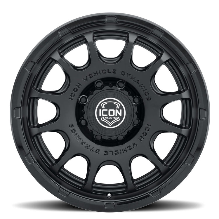 ICON Alloys Rancho, Double Black, 20 x 9 / 8 x 170, 6mm Offset, 5.25" Backspace