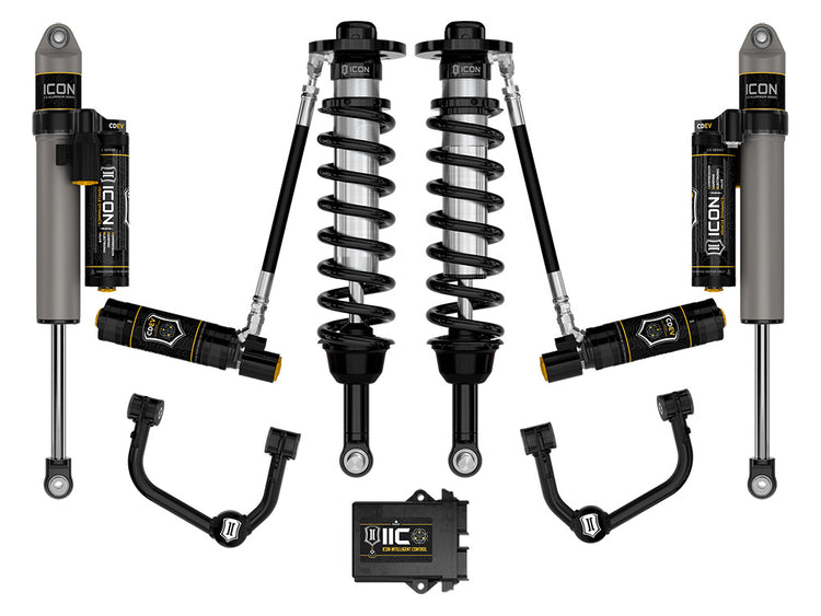 ICON 2021-2025 Ford F-150 4WD, 2.75-3.5" Lift, Stage 5 Suspension System, Tubular